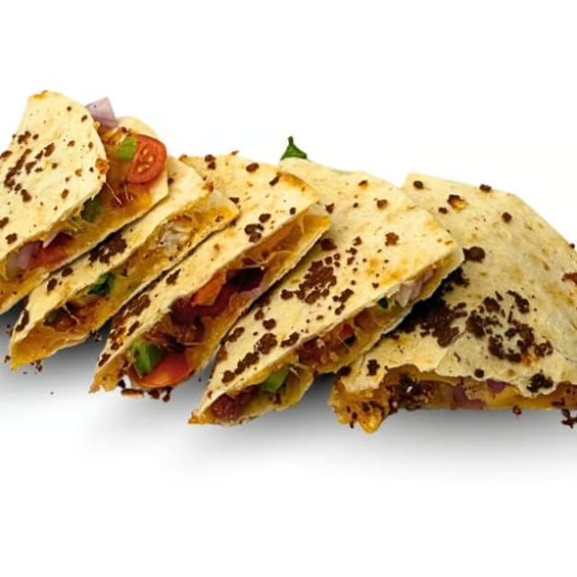 Atomic Chicken Bacon Quesadilla.