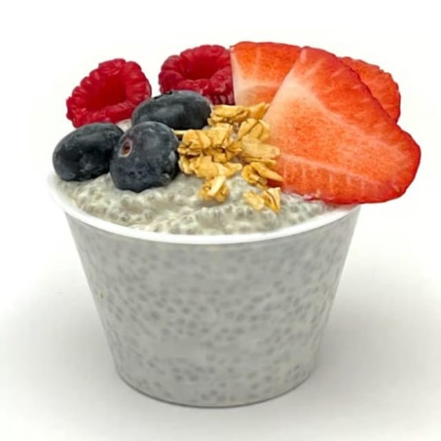 Chia Seed Pudding w/Berries.