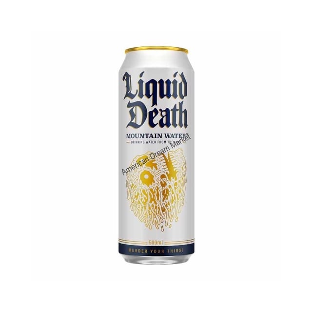 Liquid Death Still Mountain Water.